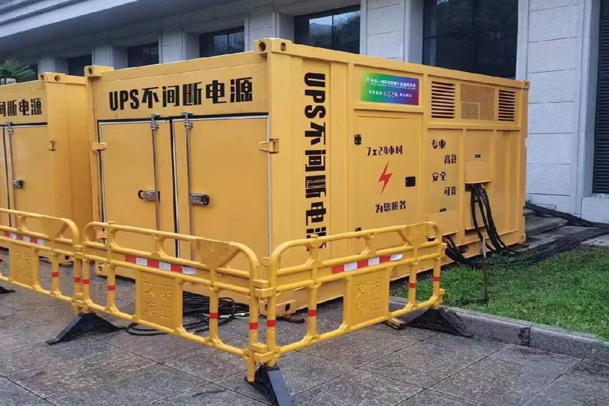 七叉镇发电机租赁施工现场